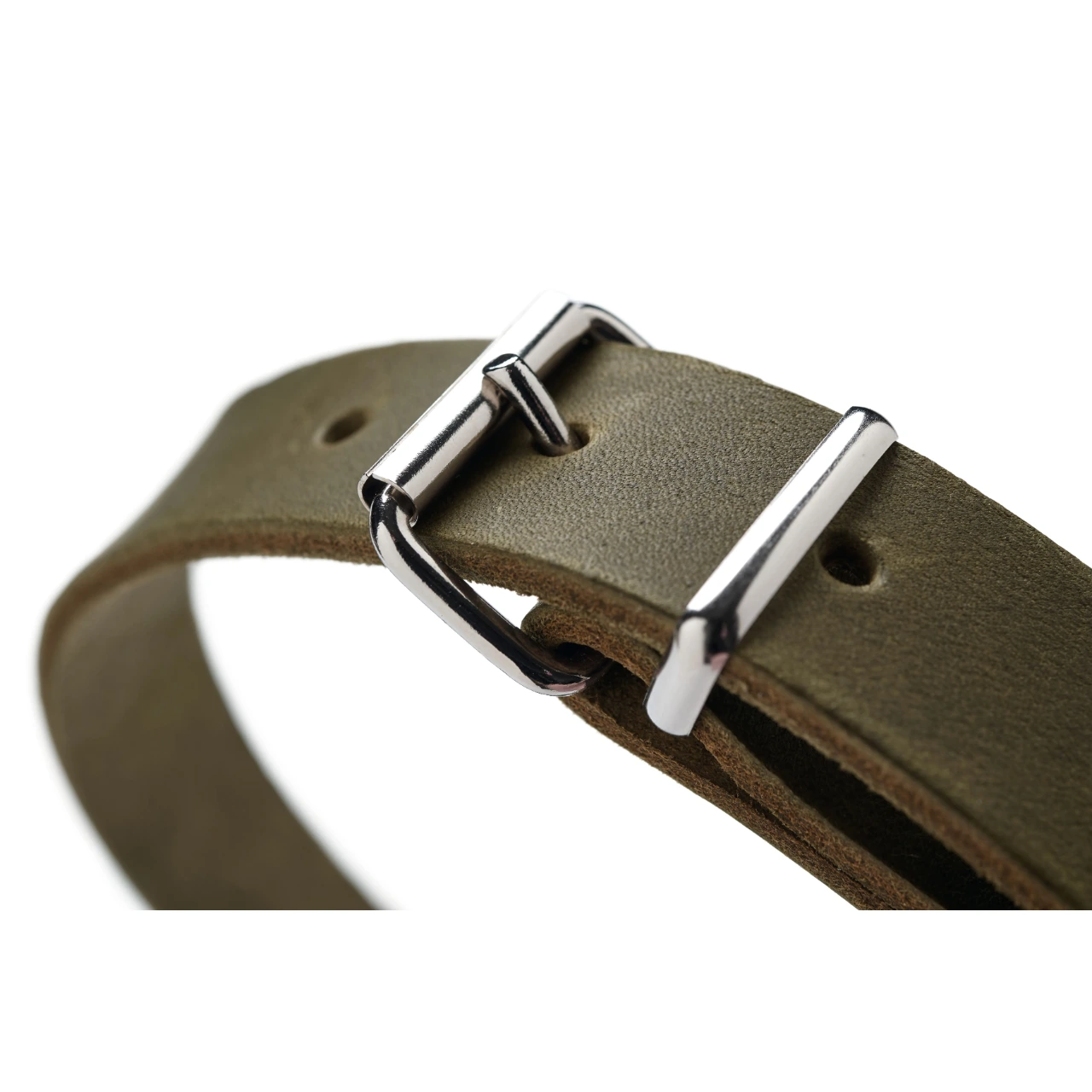 Hunter Aalborg Sport Oliven 32 hundehalsbånd - 24-29 cm